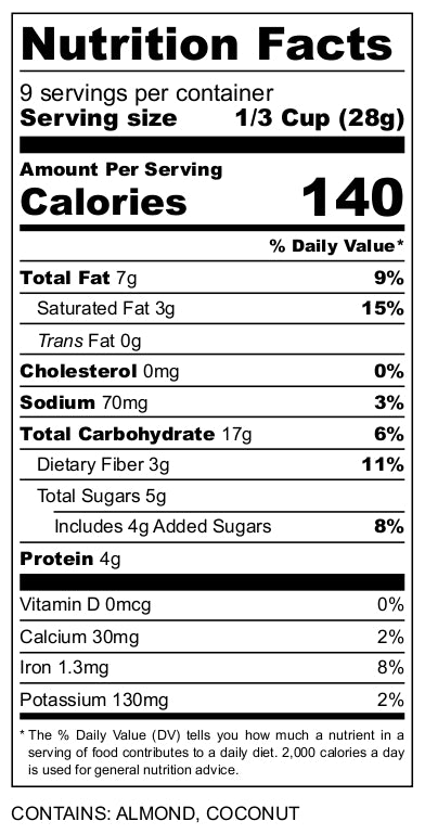 Nutrition facts