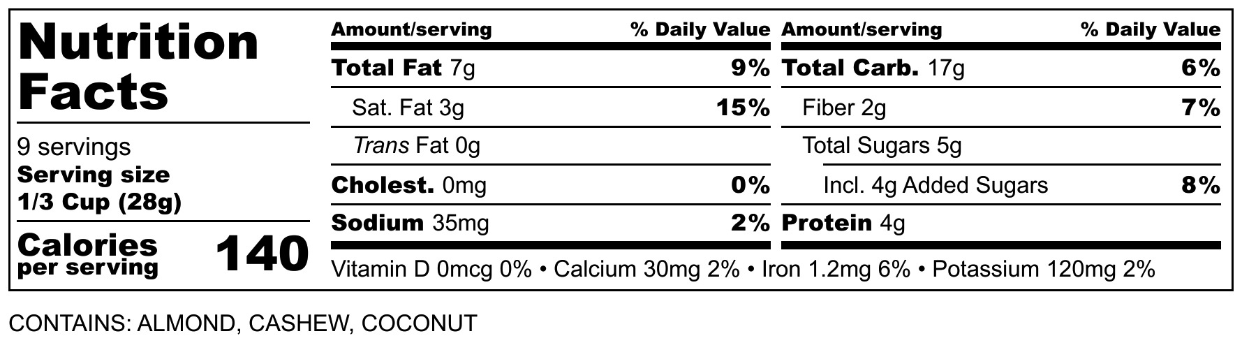 Nutrition Label