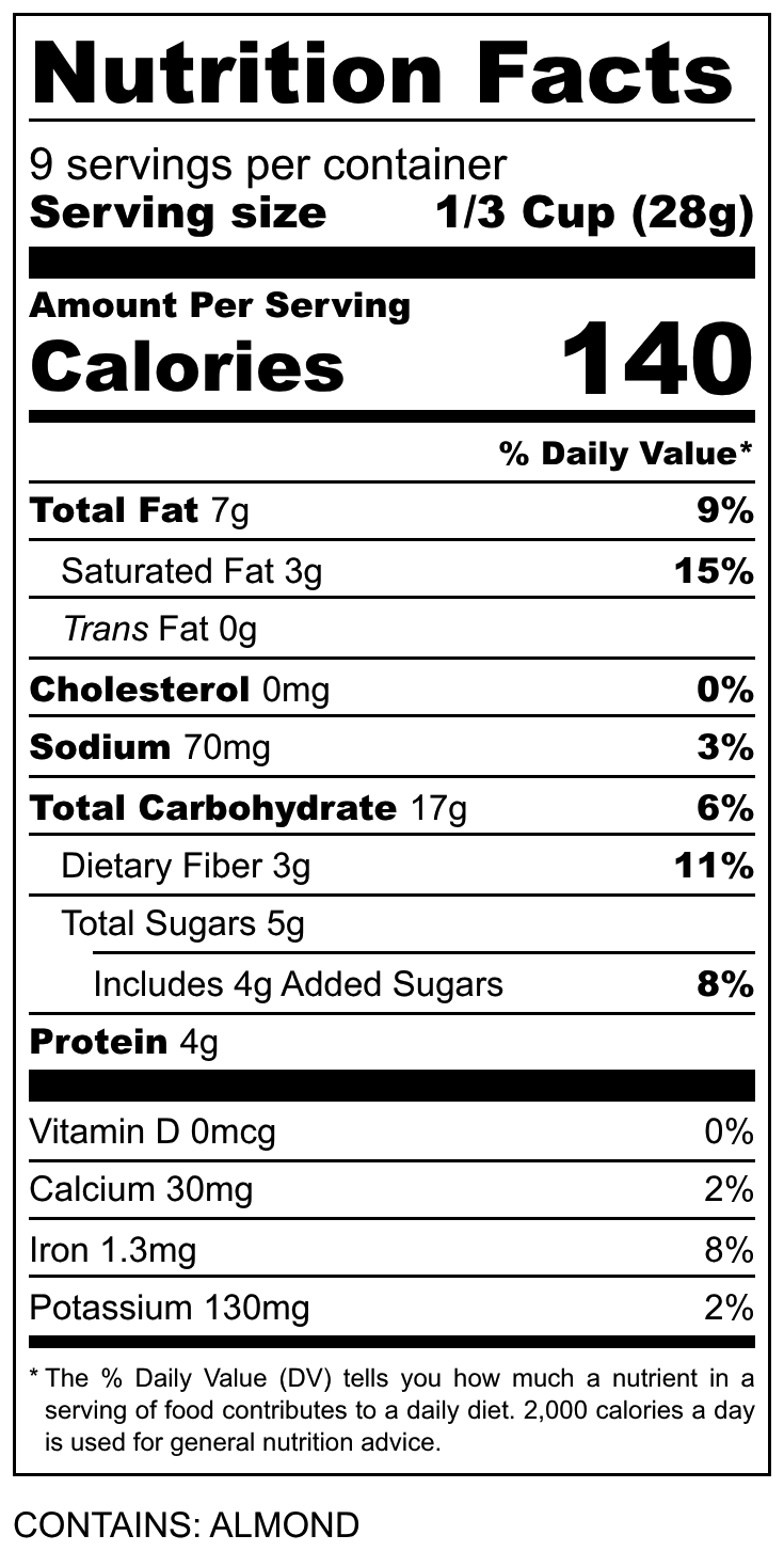 Nutrition Label
