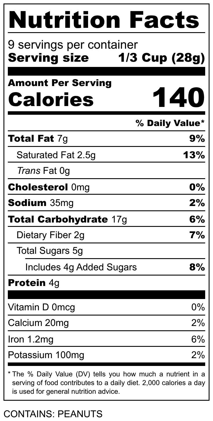 Nutrition Label